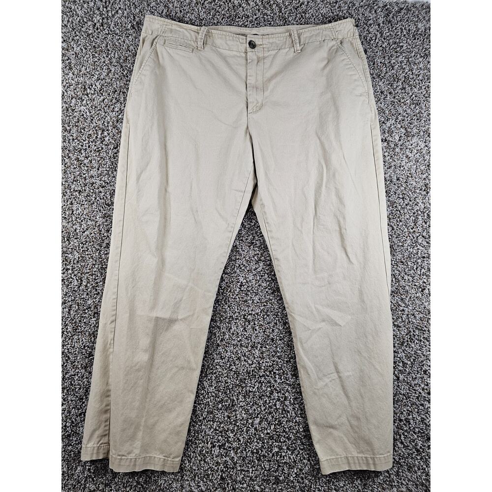 Old Navy mens Sz 40x32 Broken In Loose Fit Chino Khaki Pants Beige
